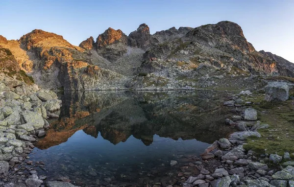 Les Rochers Petit Lac Montagne Rila Bulgarie — Photo
