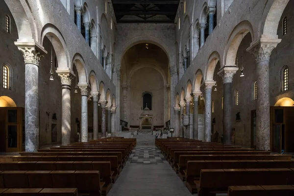 Vacker Inuti Design Bari Cathedral Apulien Italien — Stockfoto