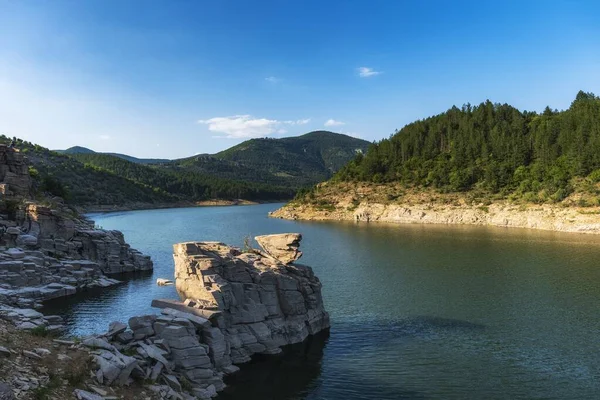 Чудовий Краєвид Греблю Карджалі Болгарія — стокове фото