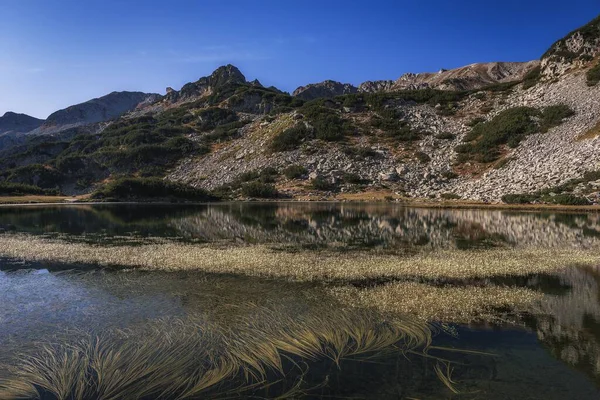 Bulgaristan Kırsal Kesimindeki Kayalıkların Yanında Küçük Bir Göl — Stok fotoğraf