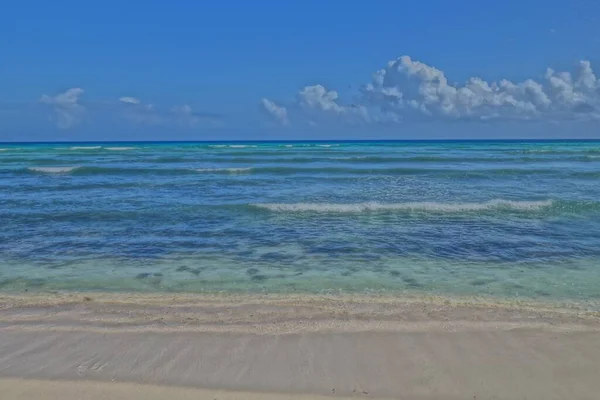 Scenic View Beach Gulf Mexico Cloudy Horizon — Stock Photo, Image