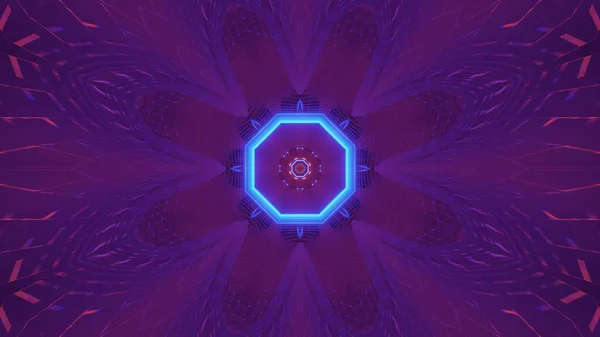 カラフルな紫と青のレーザーライトを備えた宇宙背景 デジタル壁紙に最適 — ストック写真