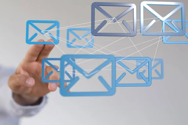 Mail Communicatie Verbindingsbericht Aan Mailing — Stockfoto