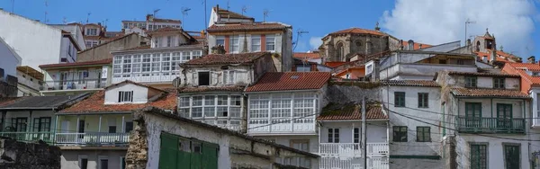 Eine Weitwinkelaufnahme Der Gebäude Der Stadt Porto Portugal — Stockfoto