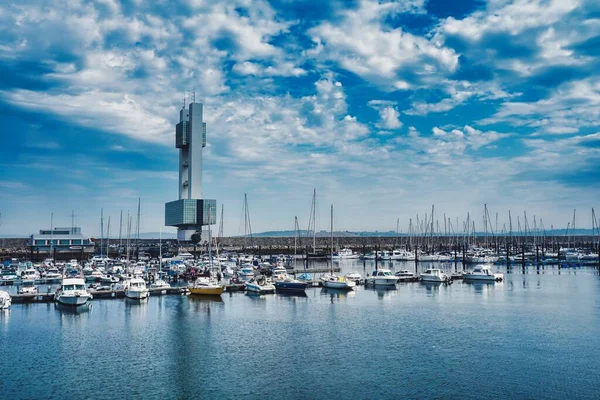Vista Panorámica Del Puerto Coruña España —  Fotos de Stock