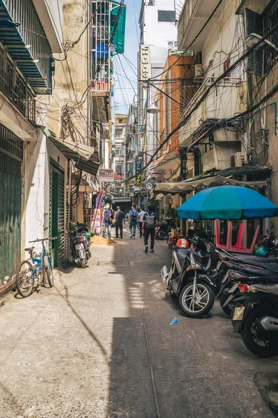 Chi Minh Vietnam Fevereiro 2020 Vida Rua Arquitetura Cidade Chi — Fotografia de Stock