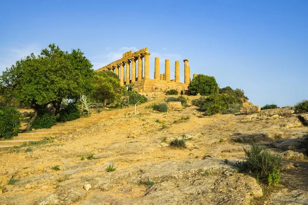位于意大利西西里Agrigento的联合国教科文组织世界遗产遗址谷 — 图库照片