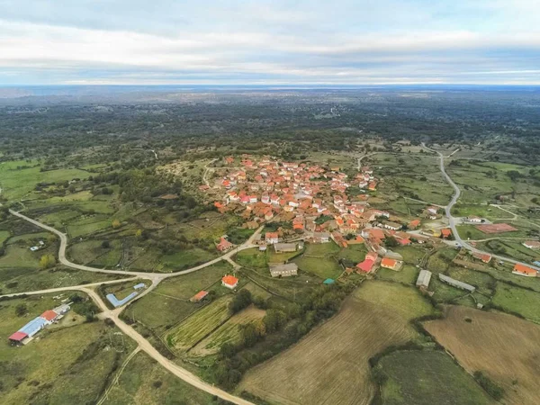 Vue Aérienne Village Salamanque Espagne — Photo