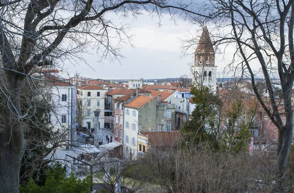 Blick Auf Gebäude Einer Alten Stadt Zadar Kroatien — Stockfoto