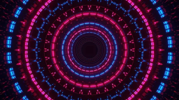 カラフルなピンクとブルーのレーザーライトを備えた宇宙背景 デジタル壁紙に最適 — ストック写真