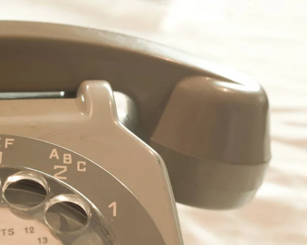 Closeup Shot Retro Vintage Phone Table — Stock Photo, Image