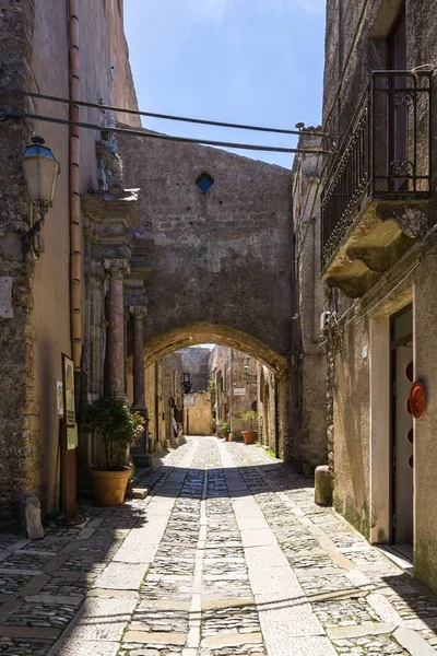 Будівлі Середньовічного Міста Ериця Сицилія — стокове фото