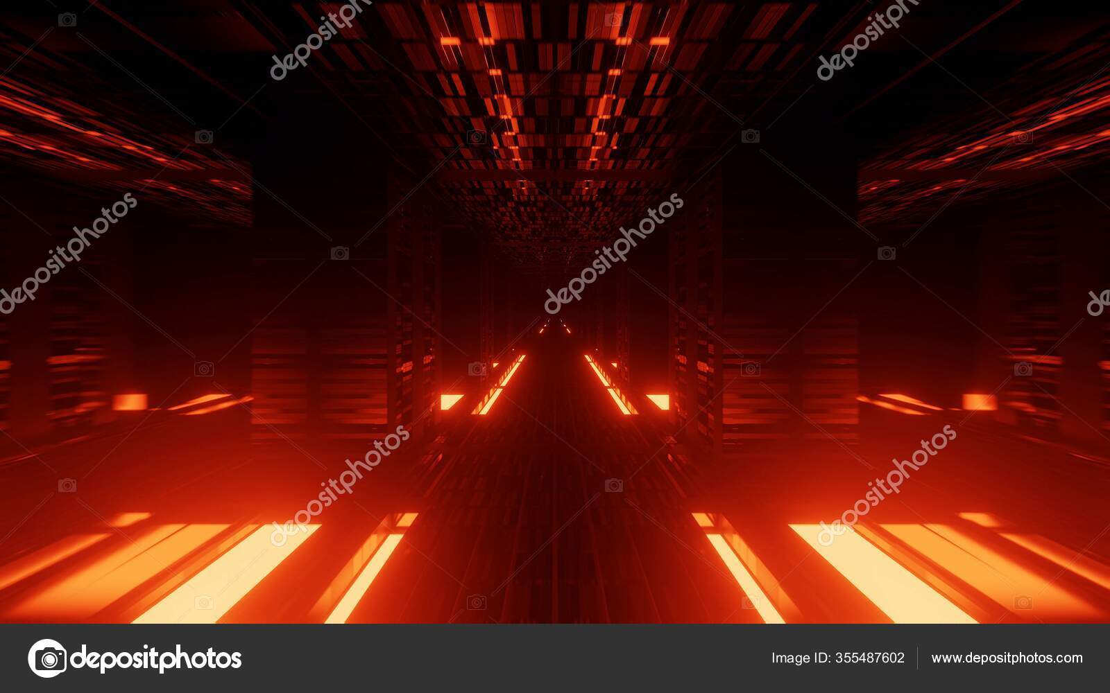 Neon Orange Abstract Backgrounds