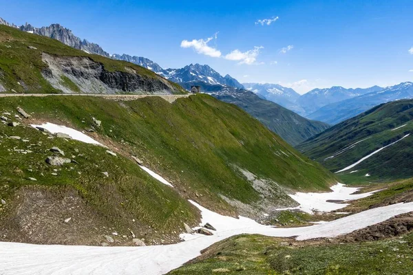 Landschaft Vom Furkapass Auf Der Seite Des Kantons Uri Der — Stockfoto