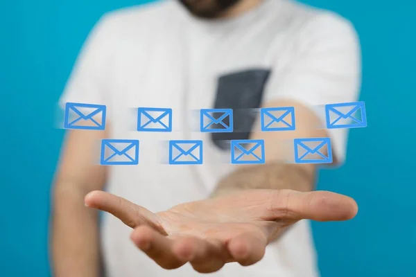 Mail Communicatie Verbindingsbericht Aan Mailing — Stockfoto