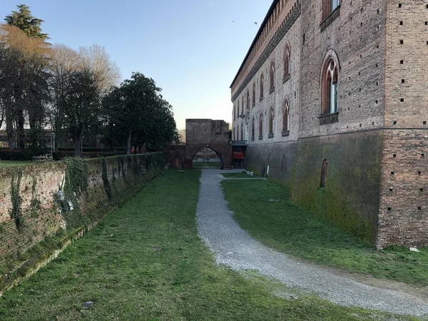 Talya Gündüz Vakti Pavia Kalesi Nin Bahçesi — Stok fotoğraf