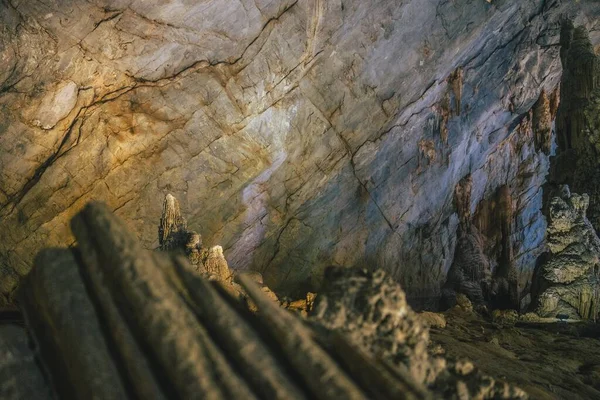 Gros Plan Formations Sur Mur Paradise Cave Vietnam — Photo