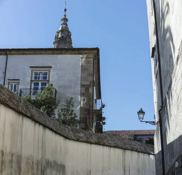 Edificios Con Cielo Azul Fondo Galicia España — Foto de Stock