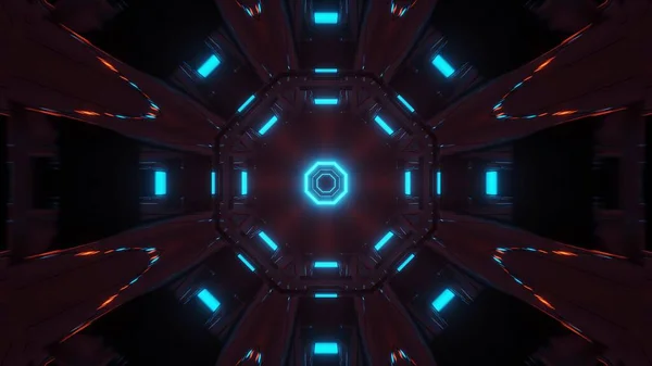 Egy Illusztráció Geometriai Alakok Neon Lézer Fények Tökéletes Háttér — Stock Fotó