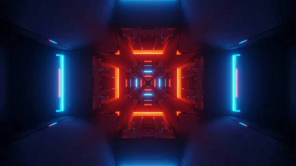Ένα Κοσμικό Φόντο Πολύχρωμα Κόκκινα Και Μπλε Φώτα Λέιζερ Ιδανικό — Φωτογραφία Αρχείου