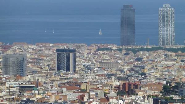 Eine Schöne Aufnahme Von Gebäuden Barcelona — Stockfoto