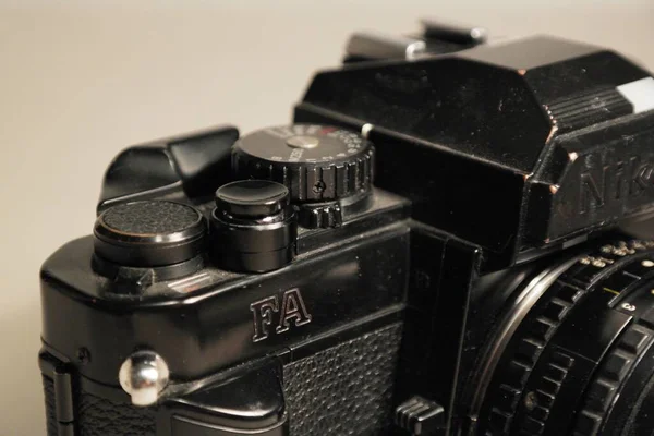 Bucuresti Roemenië Mrt 2020 Oude Vintage Nikon Fotocamera Lens 35Mm — Stockfoto