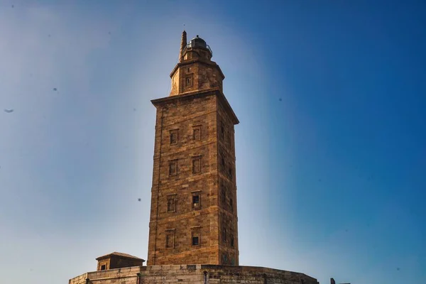 Torre Hércules Bajo Cielo Azul España —  Fotos de Stock