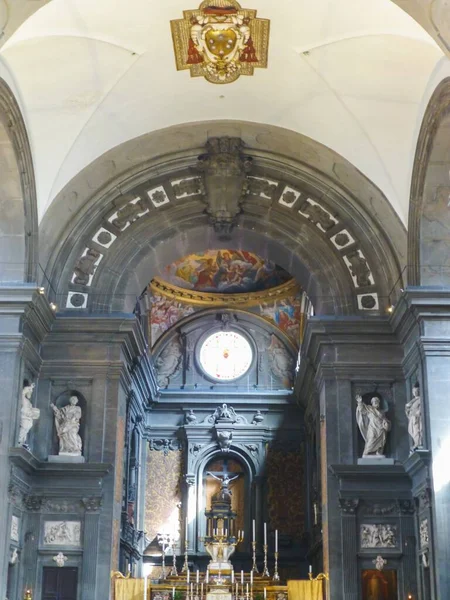 Μια Κάθετη Εικόνα Του Εσωτερικού Του San Gaetano Φλωρεντία Ιταλία — Φωτογραφία Αρχείου