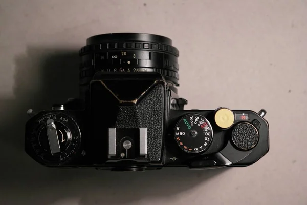 Bucuresti Romania Aralık 2020 Nikon Eski Model Fotoğraf Makinesi Lens — Stok fotoğraf
