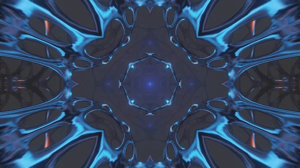 Μια Απεικόνιση Των Γεωμετρικών Σχημάτων Πολύχρωμα Φώτα Λέιζερ Μεγάλη Για — Φωτογραφία Αρχείου
