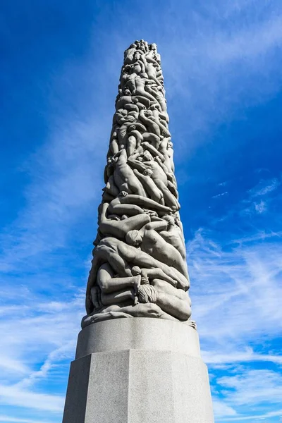 Monolith Gustav Vigeland Frothe Park Tower Oslo Norway — Stock fotografie