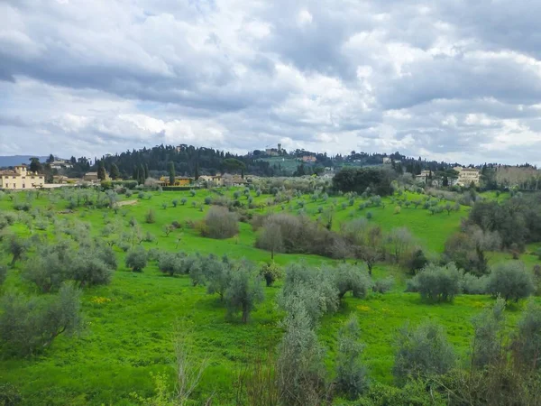 Hermoso Plano Ángulo Alto Los Jardines Boboli Florencia Italia — Foto de Stock
