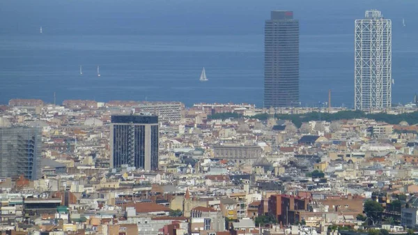 Eine Schöne Aufnahme Von Gebäuden Barcelona — Stockfoto