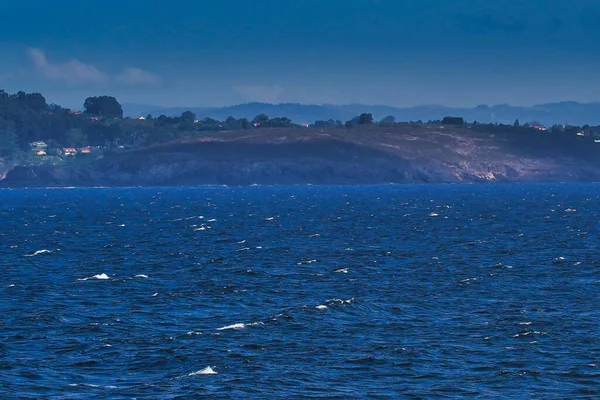 Uma Bela Vista Mar Costa Coruna Galiza Espanha — Fotografia de Stock