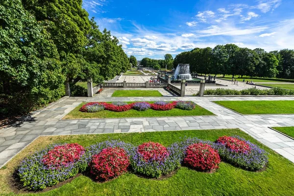Flowers Decorating Gardens Frogner Park Norway Oslo — Stock Photo, Image