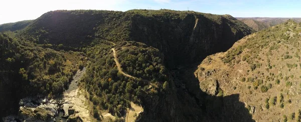 Pozo Los Humos Salamanca Spanya Nın Panoramik Hava Manzarası — Stok fotoğraf