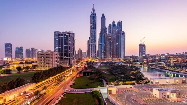 Dubai Spojené Záležitosti Arabu 2020 Panorama Dubaje Media City Během — Stock fotografie
