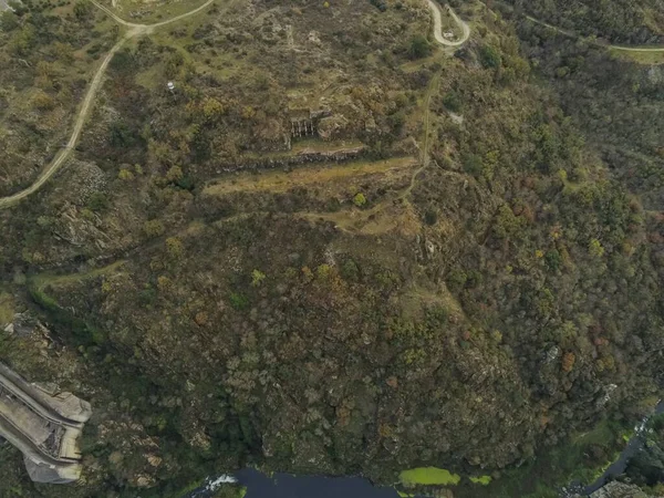 Letecký Snímek Národního Parku Arribes Duero Salamance Španělsku — Stock fotografie