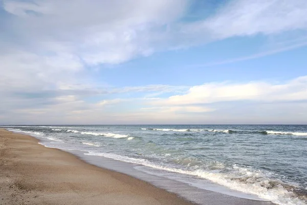 Широкий Кут Знятий Пляжі Фернандіна Флорида — стокове фото