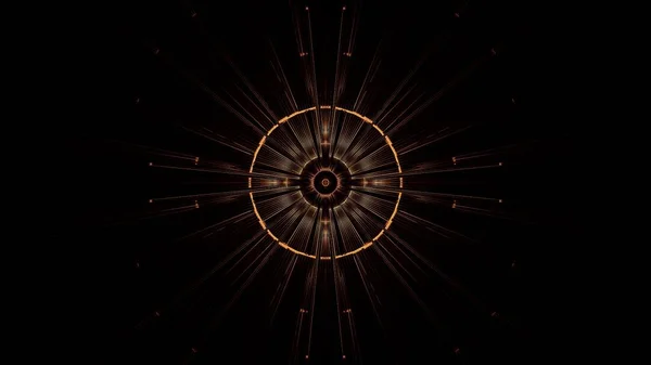Een Illustratie Van Een Cirkel Met Abstracte Neon Lichteffecten Mooie — Stockfoto