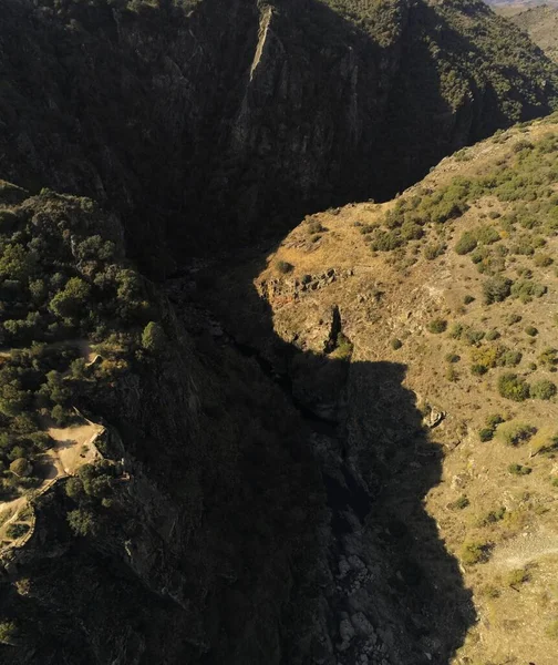 Vista Vertical Ángulo Alto Del Cañón Del Pozo Los Humos —  Fotos de Stock