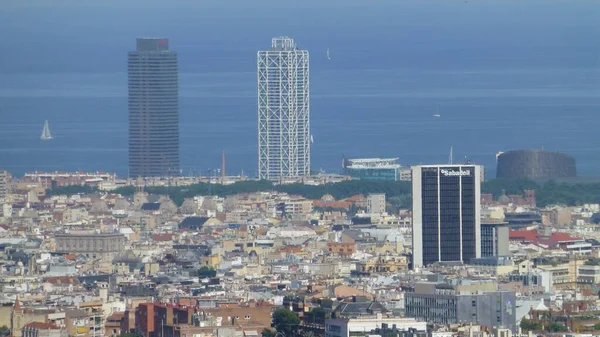 Hermoso Plano Edificios Barcelona —  Fotos de Stock