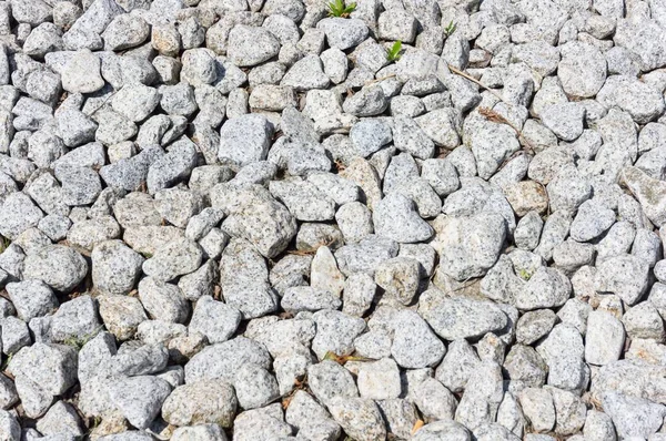 Eine Nahaufnahme Des Bodens Voller Kieselsteine Perfekt Für Den Hintergrund — Stockfoto