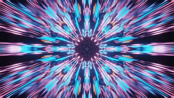 Een Levendig Mooi Abstract Mandala Patroon Voor Achtergrond Met Blauwe — Stockfoto