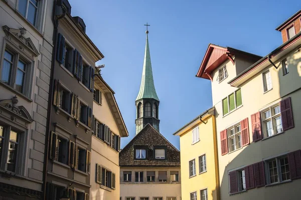 Lucern Switzerland Şubat 2020 Zürih Eski Kasabasının Klasik Mimarisi Sviçre — Stok fotoğraf