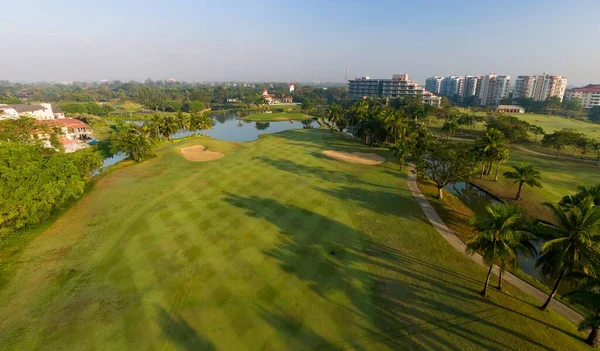 Una Splendida Vista Campo Golf Yangon Myanmar Durante Giorno — Foto Stock