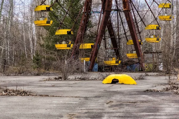 Ферріс Віл Сидить Парку Розваг Прип Яті Чорнобилі — стокове фото