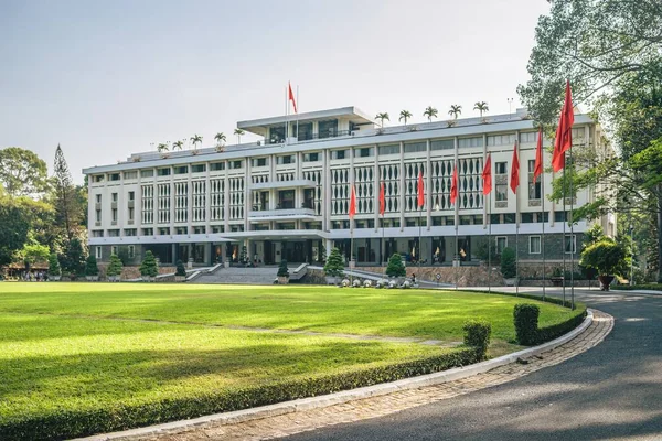 Αρχιτεκτονική Του Παλατιού Της Ανεξαρτησίας Chi Minh City Βιετνάμ — Φωτογραφία Αρχείου