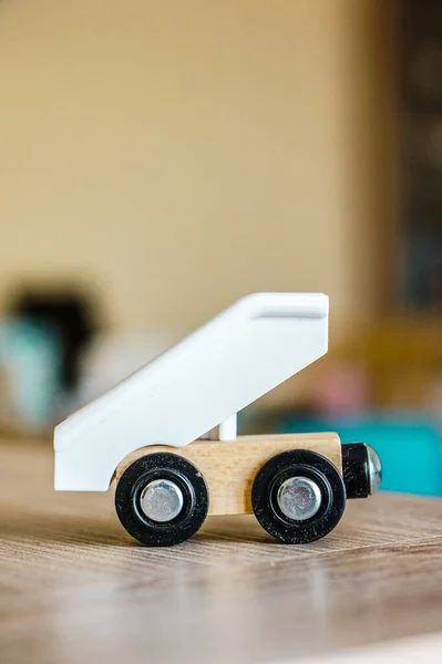 Vertical Shot Wooden Toy Kids — Stock Photo, Image