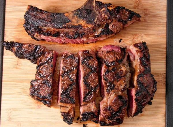 Bbq Rib Steak Close — Stock Photo, Image